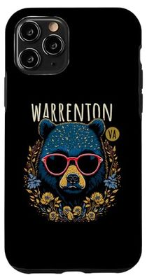 Warrenton Virginia USA Bear Wearing Sunglasses Design Case for iPhone 11 Pro