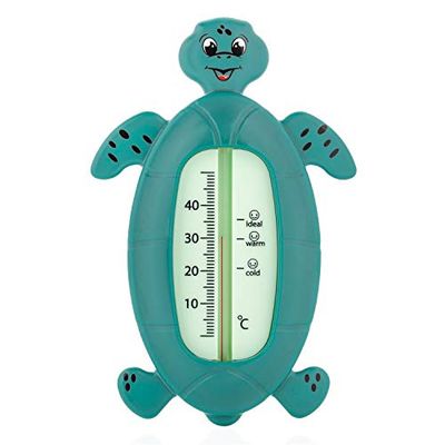 reer Schildkröte babythermometer voor de badkuip, kindveilige badthermometer, groen