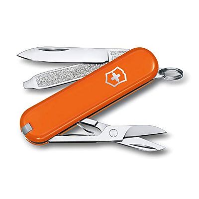 Victorinox, Classic SD, Coltellino Svizzero, Originale, Multiuso, Campeggio, 7 Funzioni, Lama, piccola, Lima per unghie