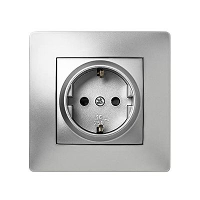 Agrofer 6516505068 Prise Courant Habitat15 10 A-250 V ALU, multicolore