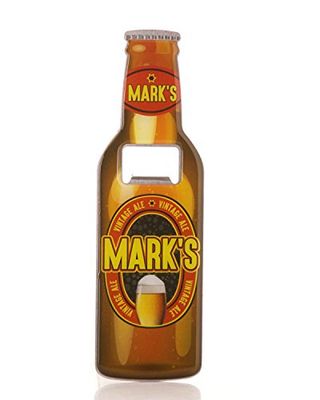 Boxer Gifts Mark Beer Bottle Opener, Stainless Steel, Multi-Colour, 18.5 x 5.8 x 0.4 cm