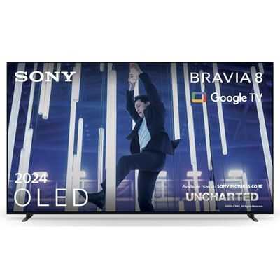 Sony BRAVIA 8 OLED 55 Pollici 4K HDR Google Smart TV | Gaming Menu per PlayStation 5, IMAX Enhanced, Dolby Vision Atmos, Chromecast, AirPlay, 120Hz 55XR80