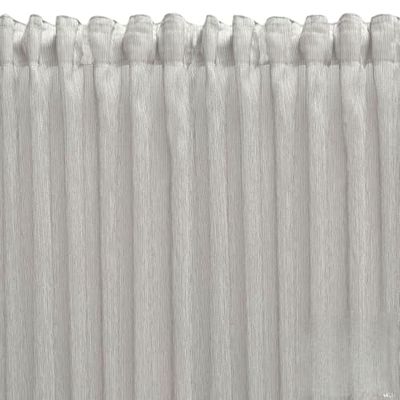 Cortina translúcida confeccionada en cinta multifunción. Visillos de calidad fabricados con materiales reciclados. Color gris. Cortinas para salón, dormitorio y cocina. Medidas: 200x270 (Ancho x Alto)