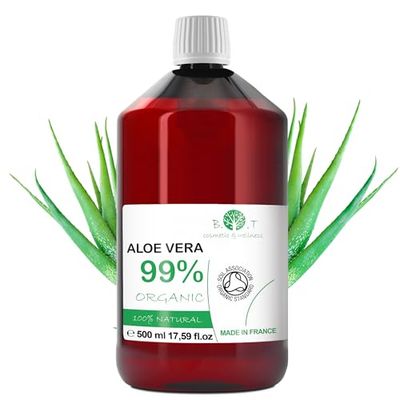 B.O.T Cosmetic & Wellness - 100% Czysty Sok z Aloesu | Bez Zagęszczania, Filtrowany | Wspomaga Gojenie, Poprawia Skórę | 500ml