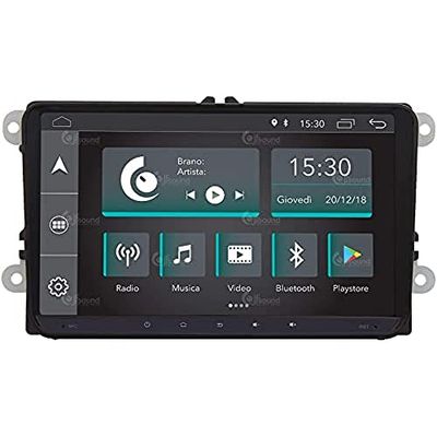 Autoradio Custom Fit per Volkswagen Android GPS Bluetooth WiFi Dab USB Full HD Touchscreen Display 9"