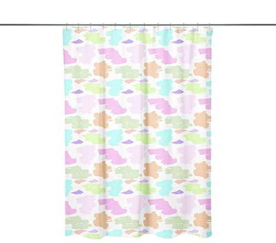 Bonamaison Digitally Printed Shower Curtain, 1 Piece 150x200 Cm - Designed And Manufactured in Turkey