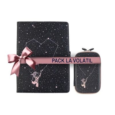 WONDEE Confezione regalo originale, la Volatil custodia universale per iPad e tablet da 9,7 a 10,2" + custodia rigida da 2,5" per riporre i tuoi gadget - regalo originale per donna