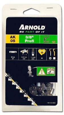 ARNOLD 1191-X3-5860 Chaîne, Noir, 3/8"