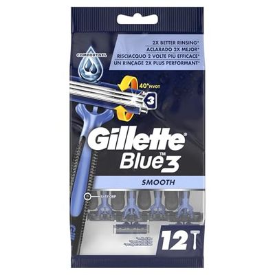 Gillette Blue 3 Smooth Rasoi usa e getta, 12 unità (confezione da 1)