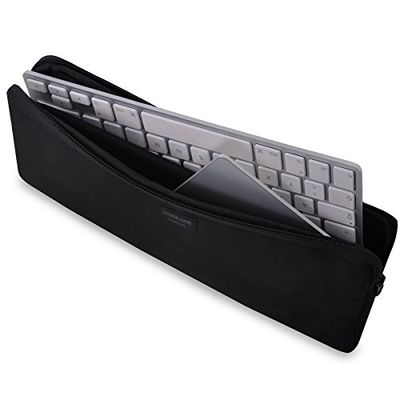 Adore June Housse Keeb Combine Compatible avec Apple Magic Keyboard 2015-2022 et Apple Magic Trackpad 2015-2022, Pochette Clavier de Haute qualité en matériau Robuste, Noir