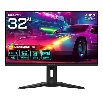 Gigabyte M32UP 31,5 inch UHD Gaming Display - 3840 x 2160, 160Hz, 1ms, 350CD/m², AMD FreeSync Premium Pro, DisplayHDR 400, HDMI 2.1, Displayport 1.4
