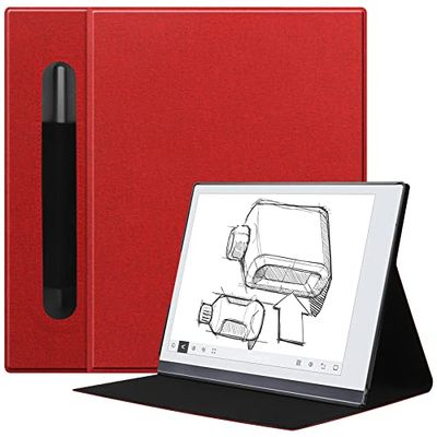 VOVIPO Ultraslanke lederen hoes voor boekfolio met standaard en P-pocket voor Remarkable 2 10.3 2020 Released Digital Paper