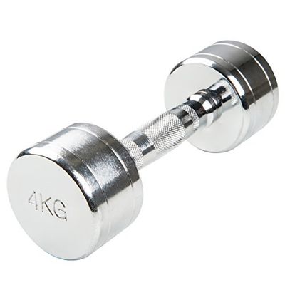 Trendy Sport Krom hantel – trendig sport vikt – 1 st – 4,0 kg