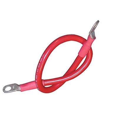 ANCOR 32' TINNED COPPER BATTERY CABLE ASSEMBLY 3/8' STUD 4AWG (21MM²) RED