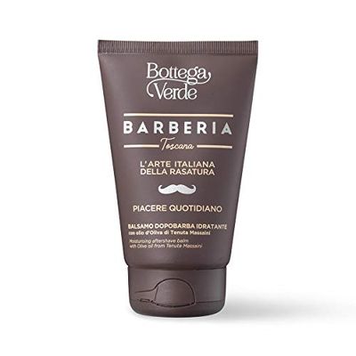 Bottega Verde - Barberia Toscana, Balsamo Idratante Dopobarba, 75 ml, con Olio d'Oliva di Tenuta Massaini