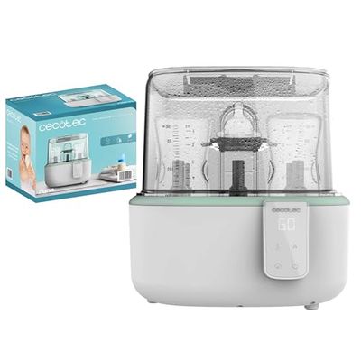 Cecotec Nana BabyCare DigitalSterilizer Esterilizador Digital para Hasta 6 Biberones, con Soporte de Tetinas, 8 Minutos de Esterilizado y Libre de BPA
