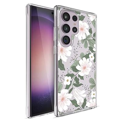 Rifle Paper Co. Samsung Galaxy S23 Ultra hoesje voor vrouwen [6,8 inch] [3,7 m valbescherming] [Draadloos opladen] bloemenprint telefoonhoesje voor Samsung Galaxy S23 Ultra - Anti-kras,