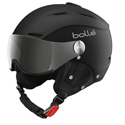 Bollé Backline Visor - Casque de Ski 2 en 1 avec Visière Chic - Ventilation Ajustable - Oreillettes Amovibles - Coque ABS - Doublure Polaire
