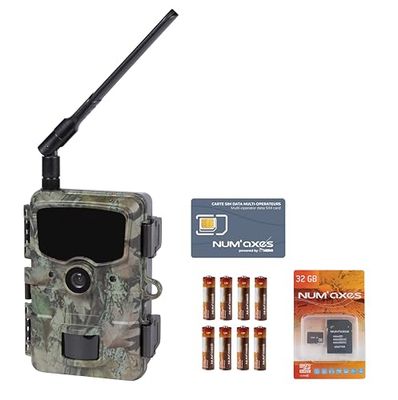 PACK TRAIL CAMERA PIE1061 + batterijen (x8) + 32 GB SD-kaart