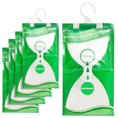 5 stuks vochtabsorberende kast (160 g), hangende ontvochtiging, anti-vochtzak, hangende ontvochtigingszak voor kast, keuken, slaapkamer, badkamer