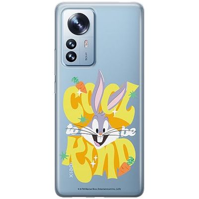 ERT GROUP mobiltelefonfodral för Xiaomi 12 PRO originalt och officiellt licensierat Looney Tunes mönster Bugs 014 optimalt anpassad till formen på mobiltelefonen, gedeeltelijk transparant