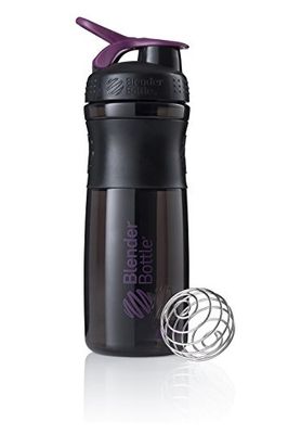 BlenderBottle Sportmixer Tritan- Protéine Shaker / Bouteille d'eau / Shaker Diététique Black/Plum(1 x 820 ml)