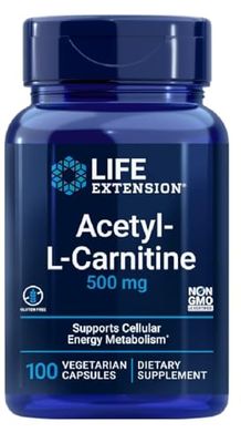 Life Extension - Acetyl-L-Carnitine 500mg, 100 Cápsulas vegetales