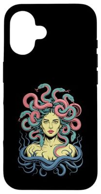 Greek Mythology Medusa Snakes Custodia per iPhone 16