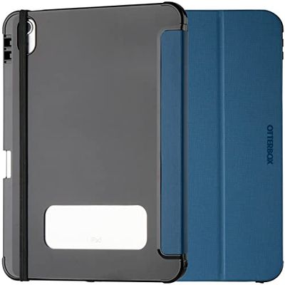 OtterBox React Folio Case för iPad 10:e gen 2022, 11:e gen 2025 (A16), stöttåligt, fallskyddat, ultratunt, skyddande foliofodral, testad till militärstandard, Blå