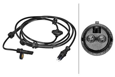 HELLA 6PU 358 217-301 Sensor, revoluciones de la rueda - 2polos - Cable: 1882mm