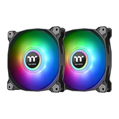 Thermaltake Pure Duo 14 ARGB Sync Radiator Fan 2 Pack Black Fan
