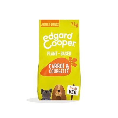 Edgard & Cooper Pienso para Perros Adultos, (Zanahoria & Calabacin, 7kg) Comida para Perros Seca Natural Sin Gluten Pienso Vegano, Alimentación Sana Sabrosa y Equilibrada