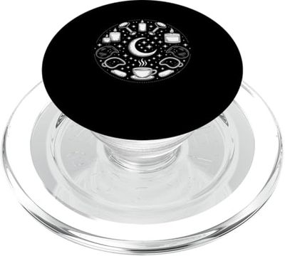 Luna Creciente Brocha Maquilladora Esteticista MUA PopSockets PopGrip para MagSafe
