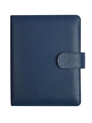 Finocam - Andrea 2026 Open Leather Organiser Agenda Week to View Vertical January 2026 - December 2026 (12 months) Catalan Blue