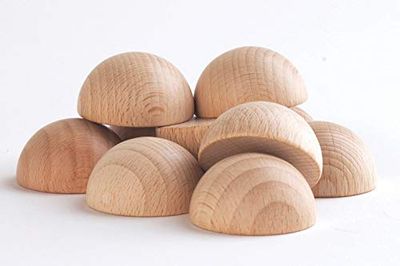 TickiT 73883 Wooden Semipheres Heuristic Play, Pack of 10