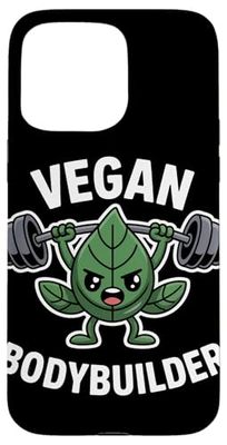 Veganismo vegetariano Sollevamento pesi Bodybuilder vegano Custodia per iPhone 15 Pro Max