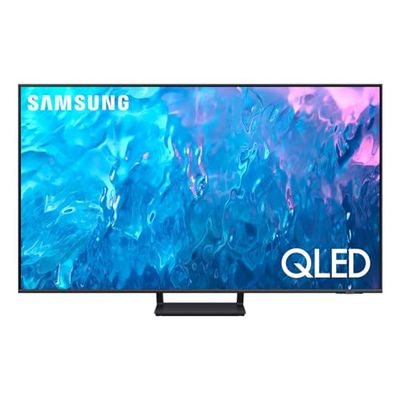 Samsung TV QE65Q75CATXZT QLED 4K, Smart TV 65" Processore Quantum 4K, Dual LED, OTS Lite, AirSlim Design, Integrato con Bixby e Alexa compatibile con Google Assistant, Titan Gray 2023