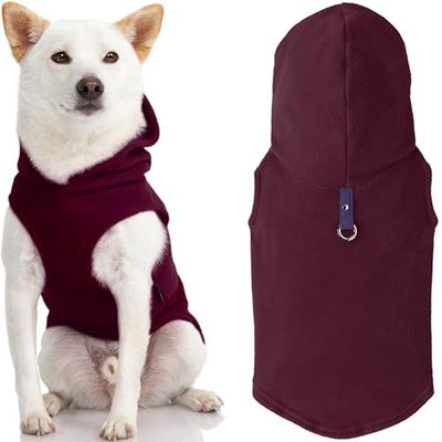 Gooby Every Day Cold Weather Dog Gilet con Cappuccio in Pile per Cani di Piccola Taglia,