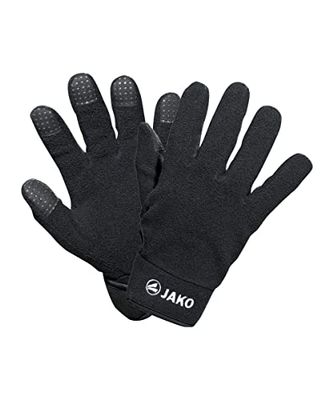 JAKO - Veldspelerhandschoenen Van Fleece, Uniseks-Volwassene, Zwart, 5