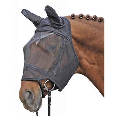HKM 40739100 Vliegenmasker, S, zwart (pony)