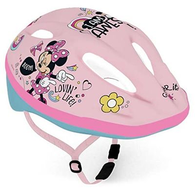 DISNEY Casco de Ciclismo Unisex Juvenil Minnie Mouse, Multicolor, Talla única