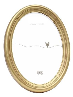 Deknudt Frames S100A3-10.0X15.0 - Moldura de fotos oval (resina), cor dourada
