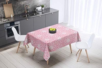 Bonamaison, Anti-moisissure, Séchage Rapide, Résistant aux Taches, Lavable en Machine, 100% Polyester Nappe de Table (140cm x 140cm) - Conçu et Fabriqué en Turquie