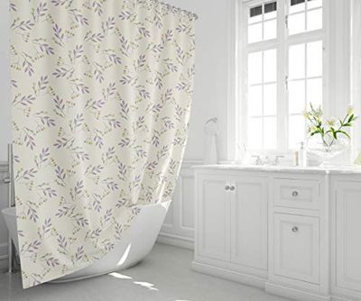 Bonamaison, Rideau de Douche Imprimé Numériquement, Anneaux de Rideau de Douche Inclus, 1 Pièce, 140X200 Cm - Conçu et fabriqué en Turquie