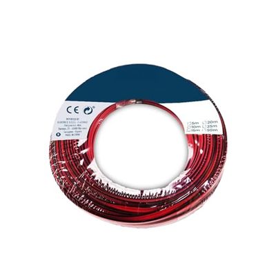 Bobina di cavo parallelo 2x0,75 mm in rosso e nero, ideale per l'audio. Perfetto per i tuoi progetti sonori, con 15 metri di lunghezza per una maggiore versatilità e comfort di connessione.
