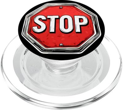 Stop, protector de parada retro vintage PopSockets PopGrip para MagSafe
