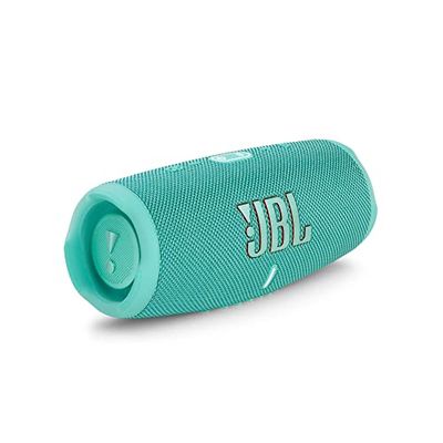 JBL Charge 5 Speaker Bluetooth Portatile, Cassa Altoparlante Wireless Resistente ad Acqua e Polvere IPX67, Powerbank integrato, USB, PartyBoost, Bass Radiator, Fino a 20h di Autonomia, Verde Acqua