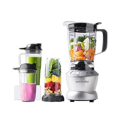 Nutribullet Mixer met pulsfunctie en recepten in het Spaans 1.8L grijs