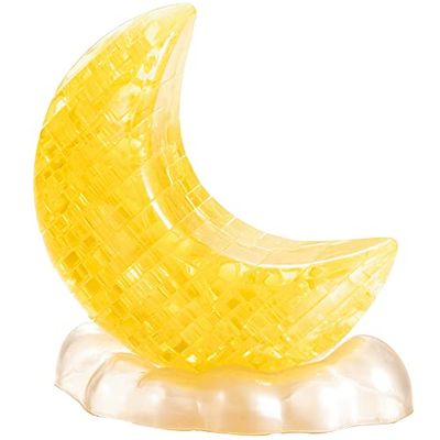 HCM Kinzel- Puzzle de Cristal, 3D, Luna, Color Dorado (59194)