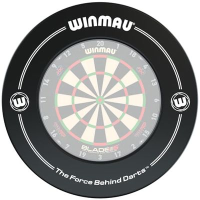 WINMAU Printed Black Dartboard Surround
